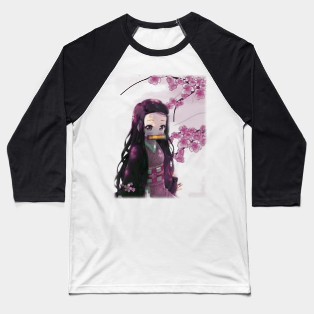 nezuko kamado Baseball T-Shirt by artistcill